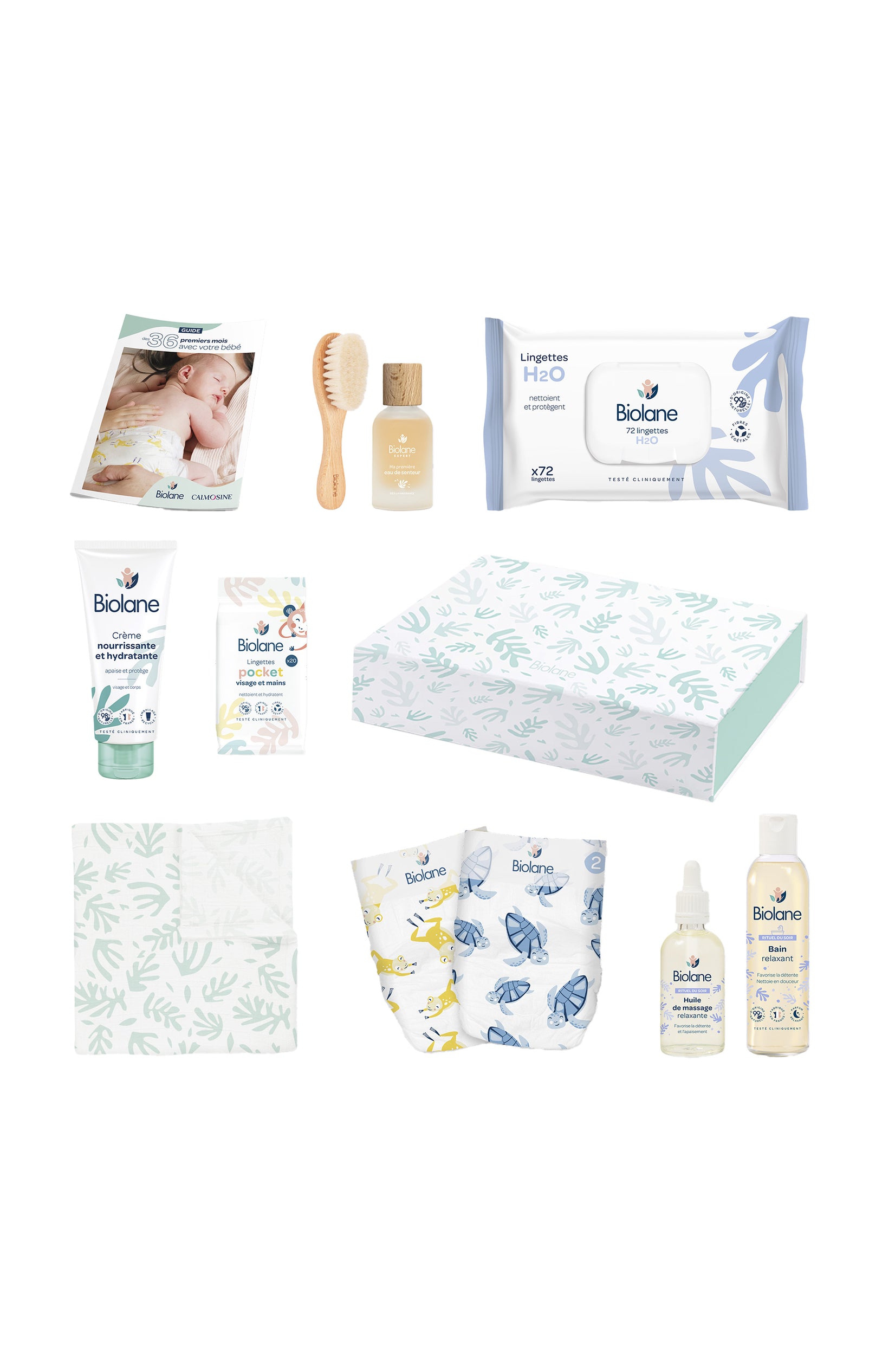 Coffret cadeau de naissance - 10 produits