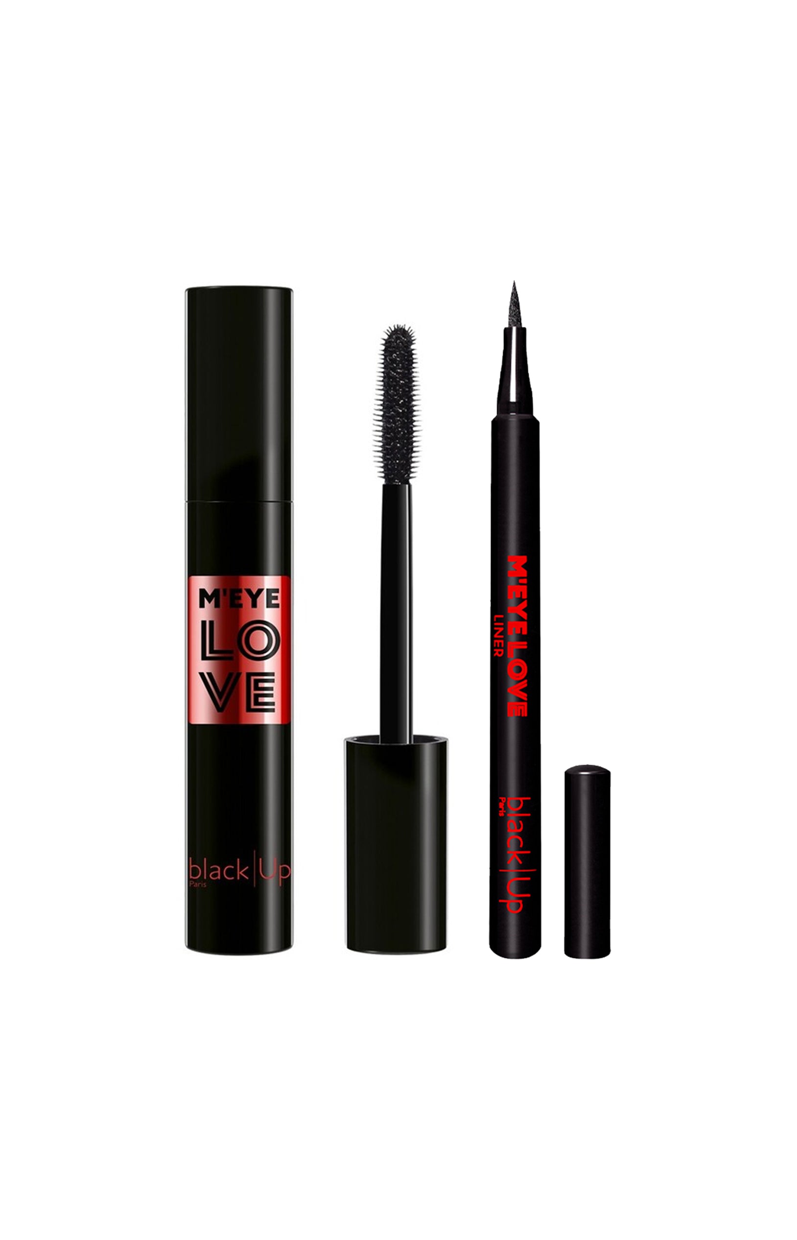 Mascara waterproof & eyeliner - M'Eye Love - Noir