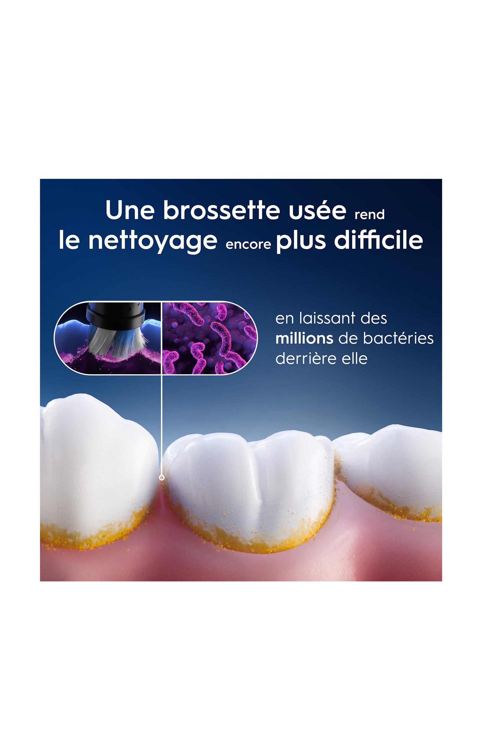 Lot de 6 brossettes de rechange - Gentle Care - Noir