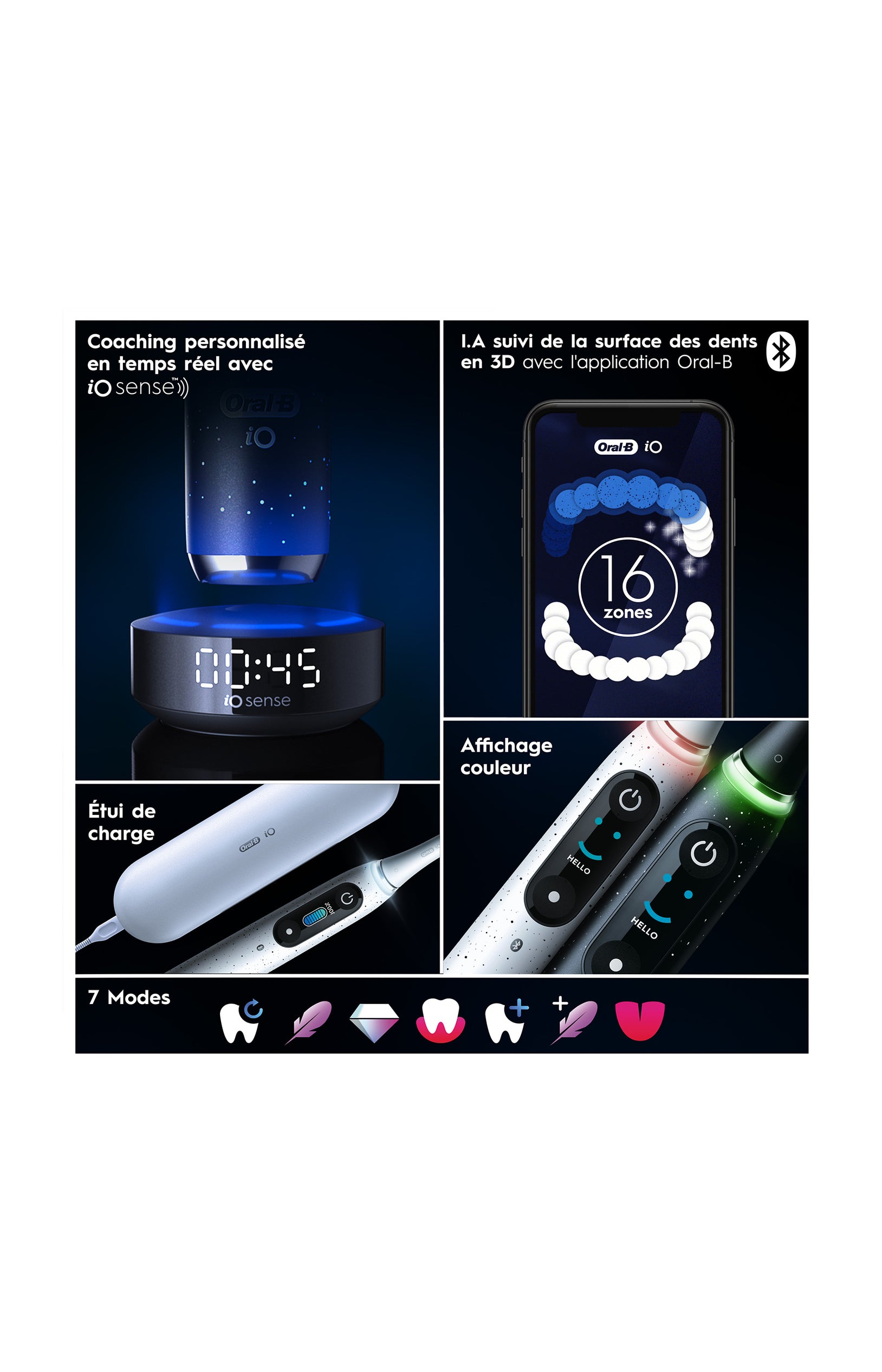 Brosse à dents électrique - iO10 Spreckels - Noir