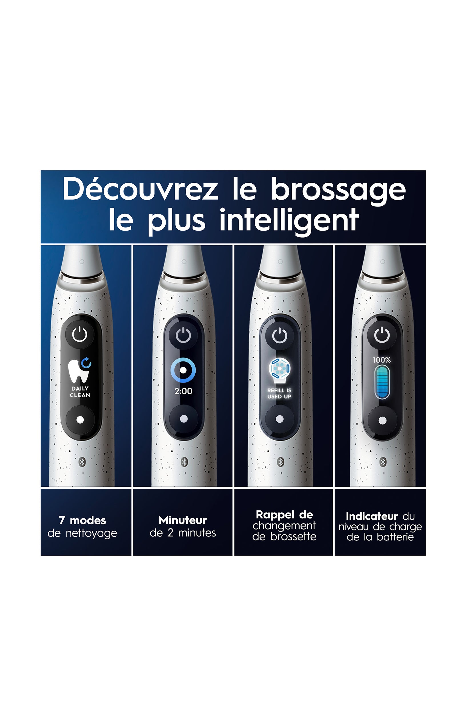 Brosse à dents électrique - iO10 Spreckels - Blanche