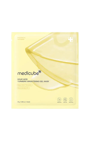 Medicube - Masques éclats - Curcuma & vitamine C - Visage - 4 unités