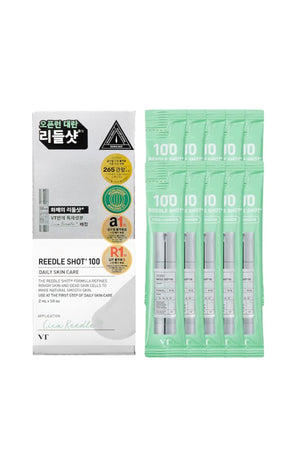 VT Cosmetics - Shots de sérum boostant - Reedle shot 100 - Visage - 10 x 2 ml