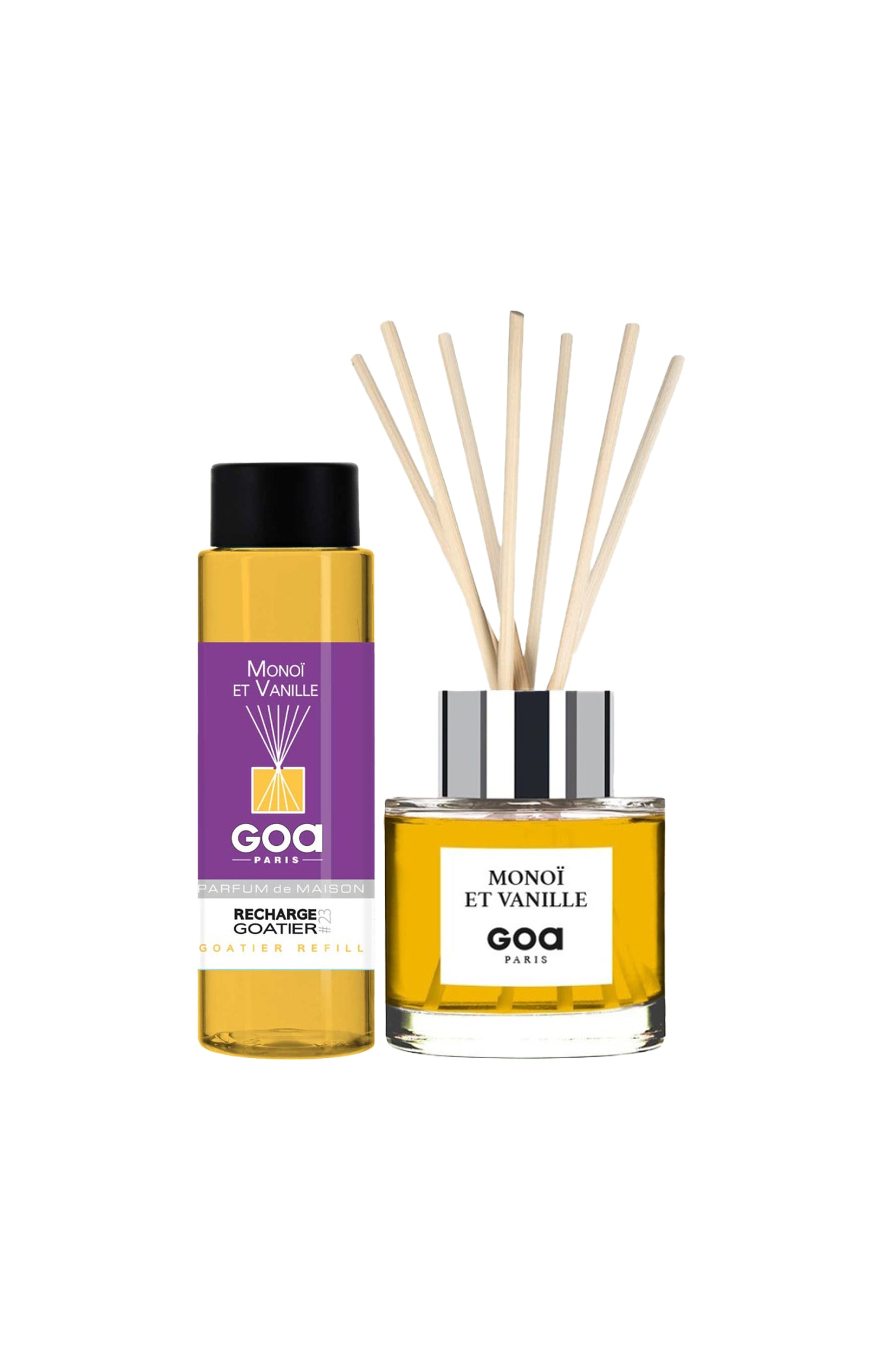 Bouquet parfumé & recharge - Monoï & vanille