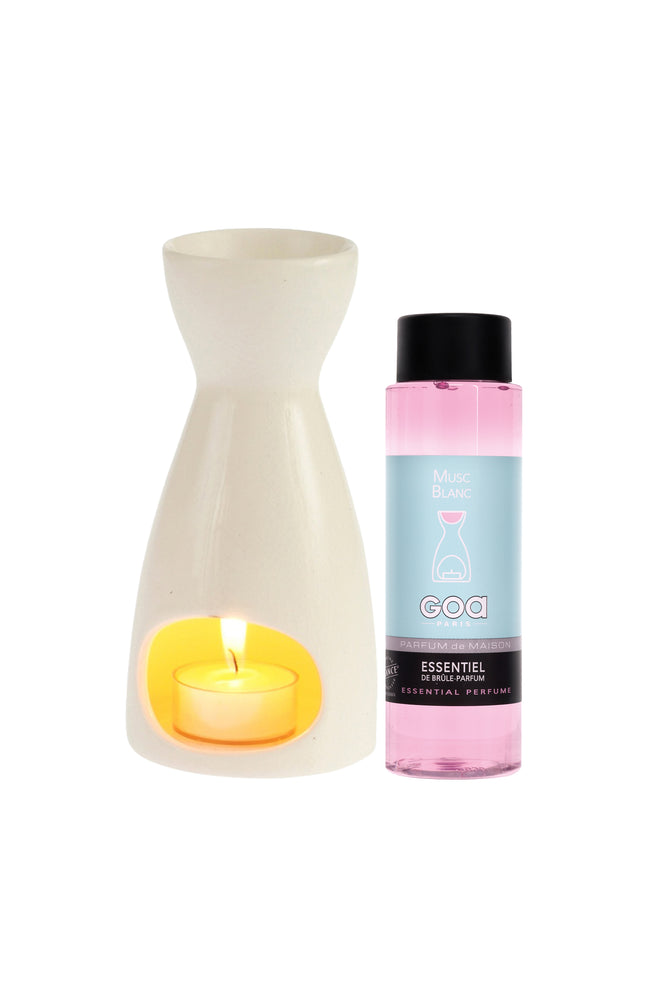 Brule-parfum & recharge - Musc blanc