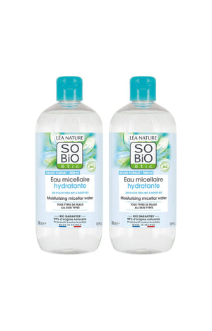 Eaux micellaires hydratante bio - Aloe vera - Visage - 2 x 500 ml
