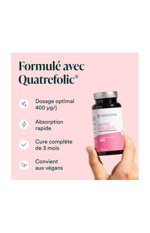 Acide Folique - Grossesse & énergie - 3 mois