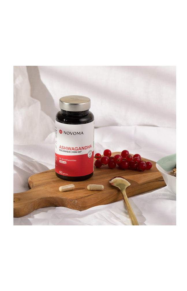 Ashwagandha Bio KSM-66® - Revitalisant & relaxant - 1 mois