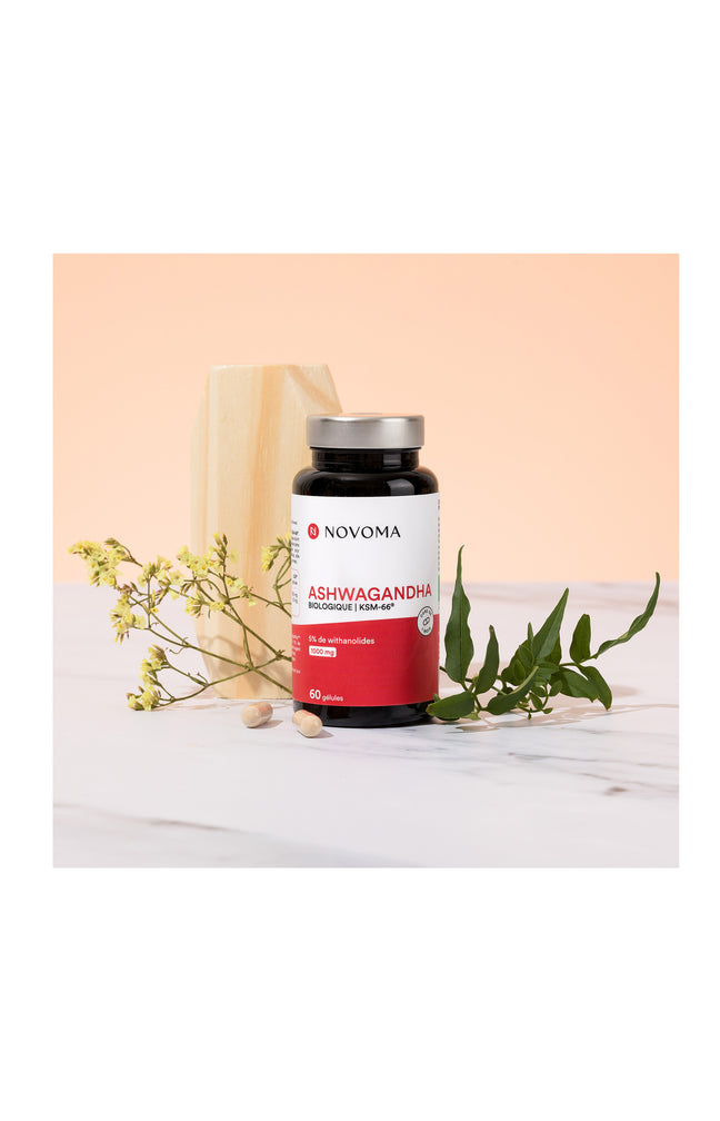 Ashwagandha Bio KSM-66® - Revitalisant & relaxant - 1 mois