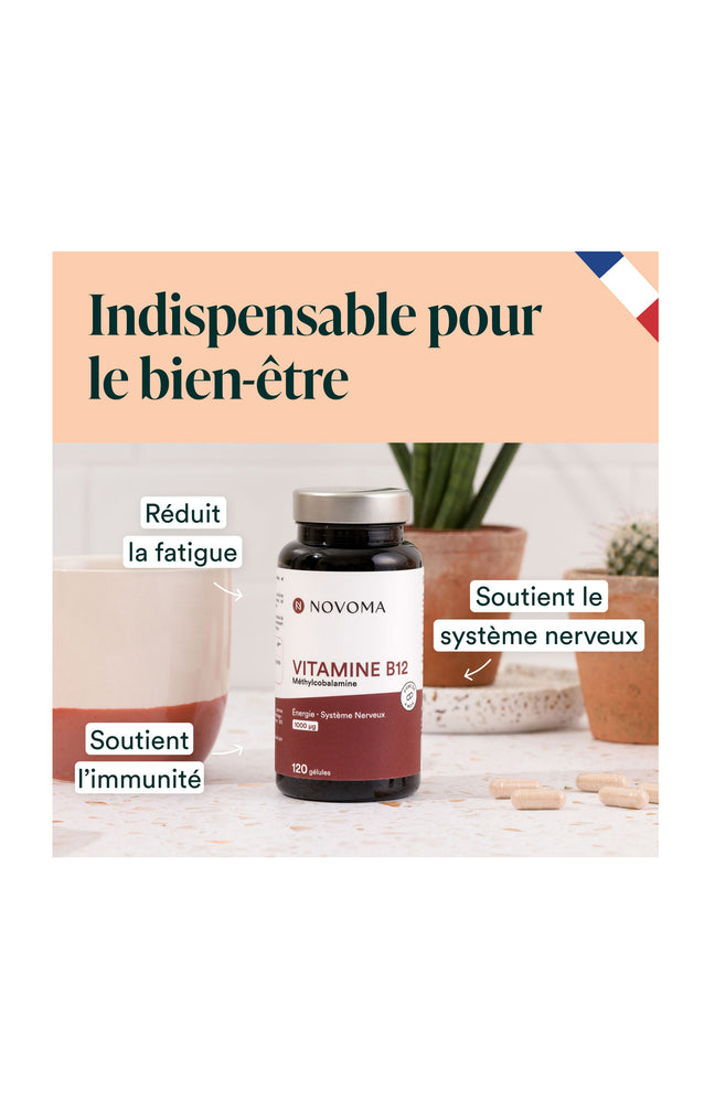Vitamine B12 - Energie & système nerveux - 4 mois