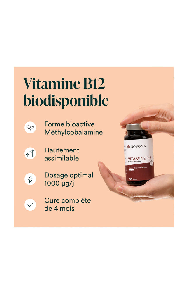 Vitamine B12 - Energie & système nerveux - 4 mois