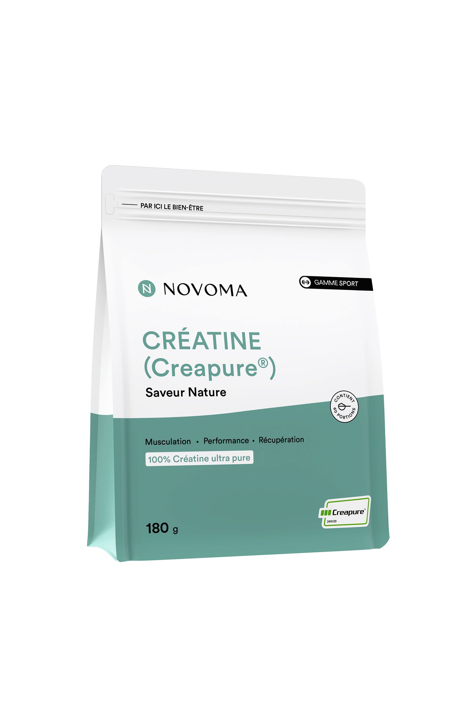 Créatine Creapure® - Sport - Saveur nature - 180 g