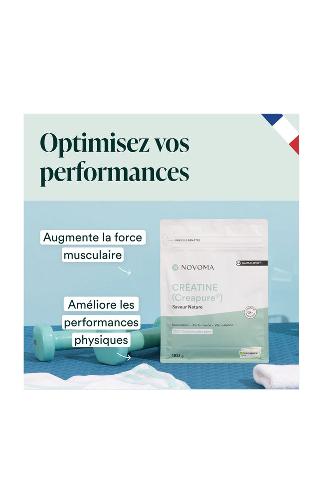 Créatine Creapure® - Sport - Saveur nature - 180 g
