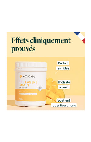 Collagène Marin - Peau & articulations - Saveur mangue - 3 x 28 jours