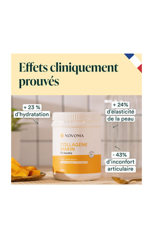 Collagène Marin - Peau & articulations - Saveur mangue - 3 x 28 jours