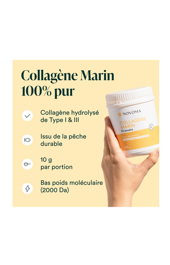 Collagène Marin - Peau & articulations - Saveur mangue - 3 x 28 jours
