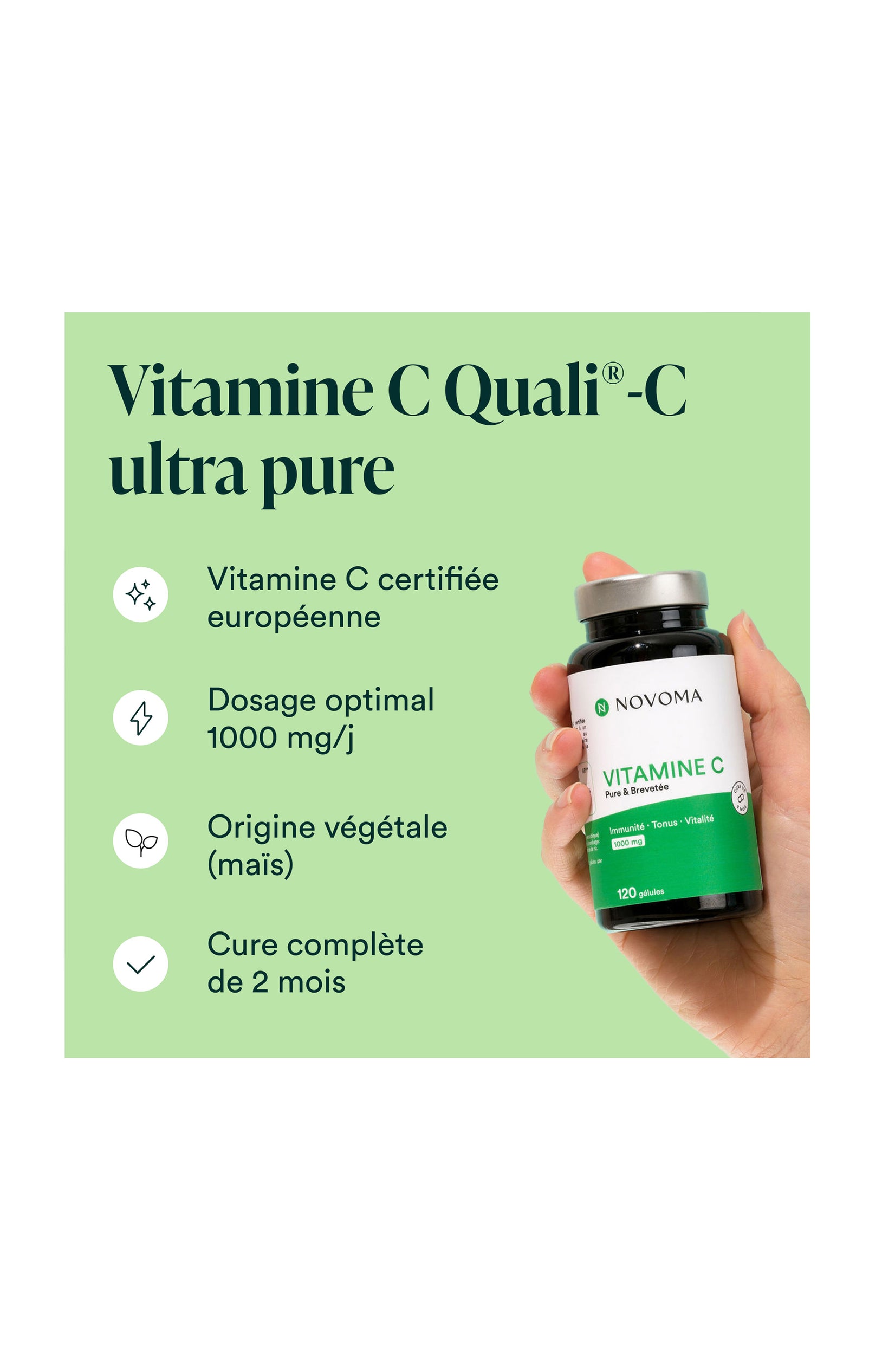 Vitamine C Quali®-C - Immunité & tonus - 2 mois