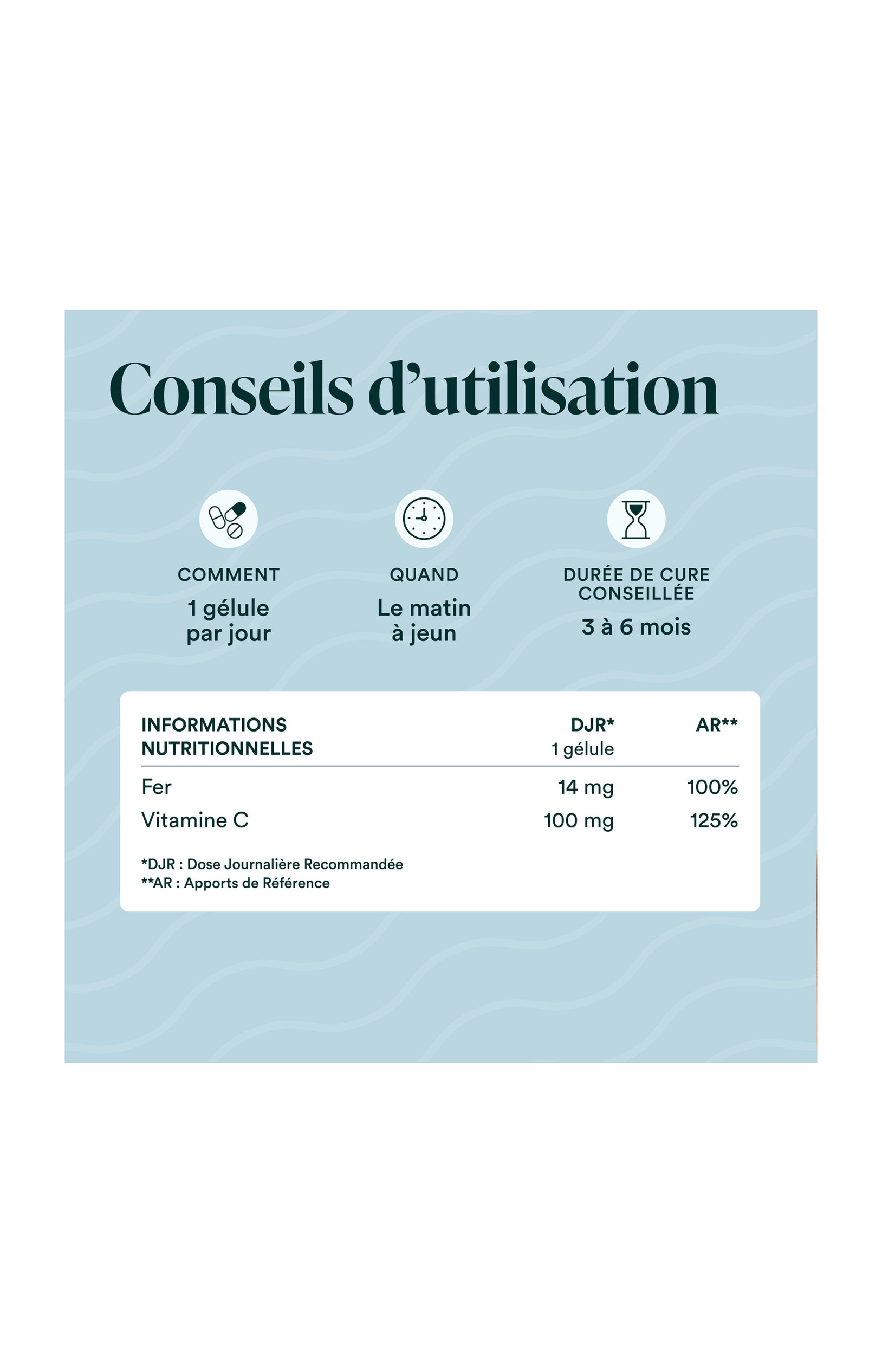 Fer Bisglycinate - Immunité a énergie - 3 mois