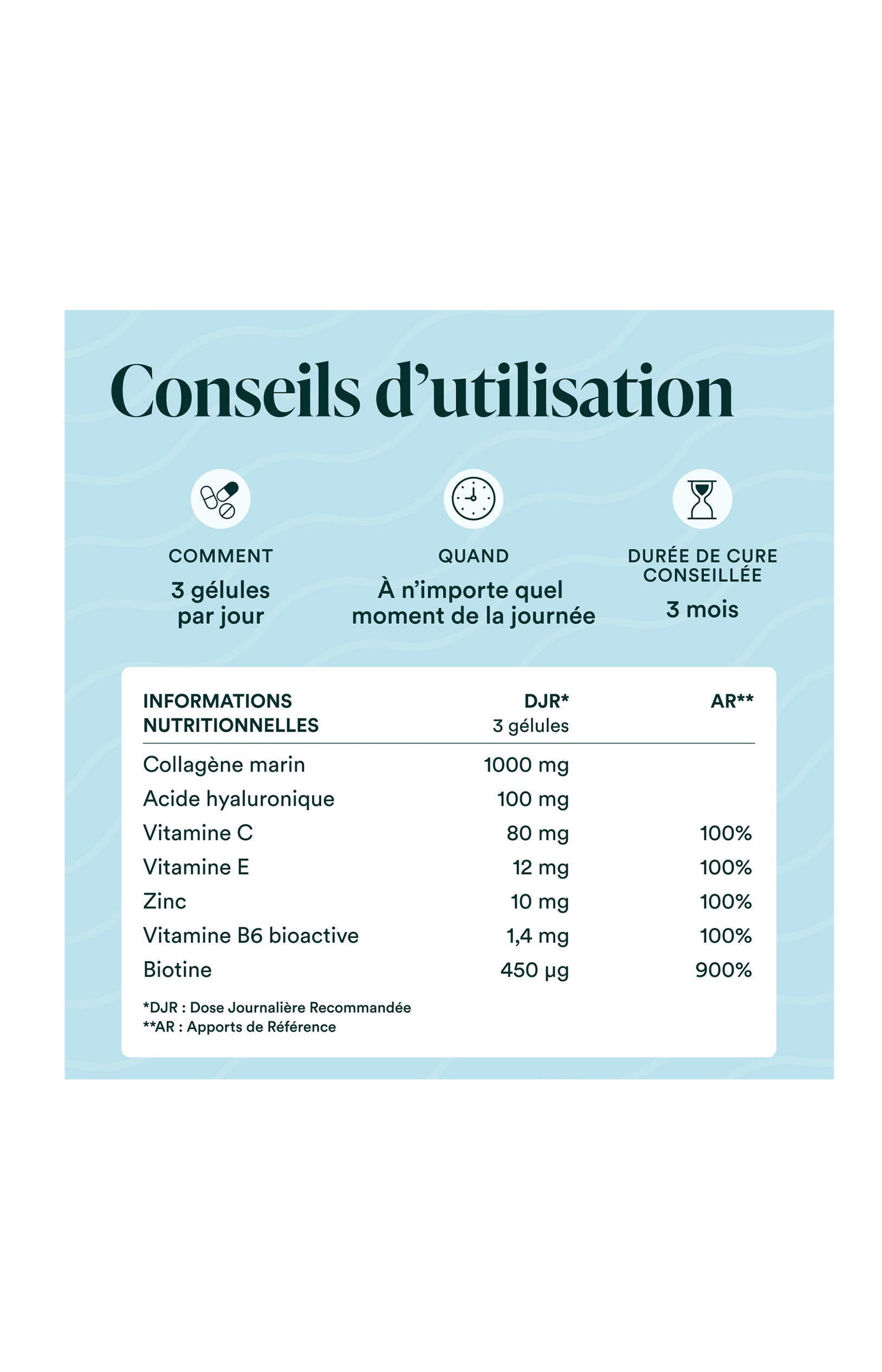 Collagène Marin - Peau, cheveux & ongles - 1 mois