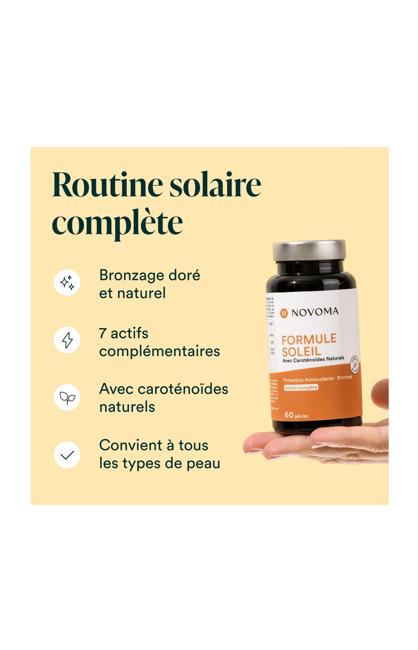 Formule Soleil - Protection & bronzage - 1 mois