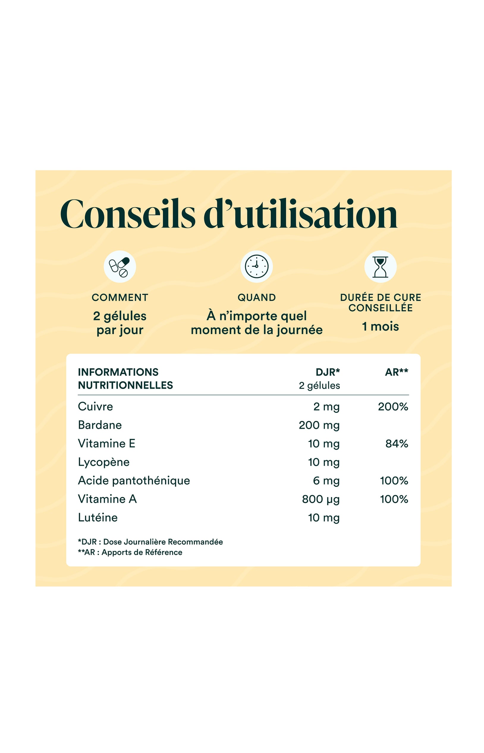 Formule Soleil - Protection & bronzage - 1 mois