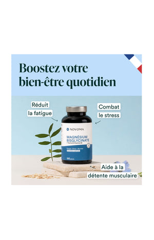 Magnésium Bisglycinate - Energie & stress -  20 ou 40 jours