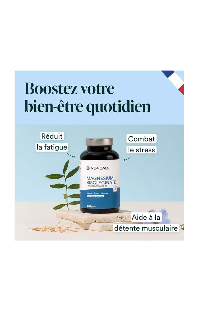 Magnésium Bisglycinate - Energie & stress -  20 ou 40 jours