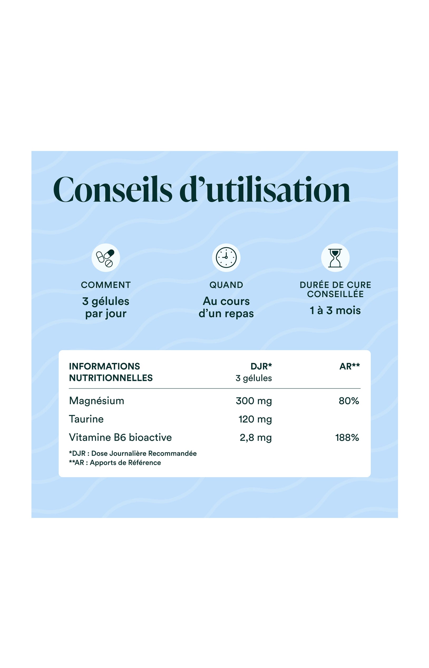 Magnésium Bisglycinate - Energie & stress -  20 ou 40 jours