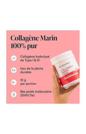 Collagène Marin - Peau & articulations - Saveur fruits rouges - 28 jours