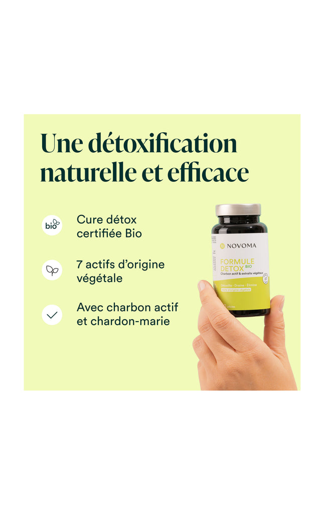Formule Détox Bio - Charbon actif - 1 mois