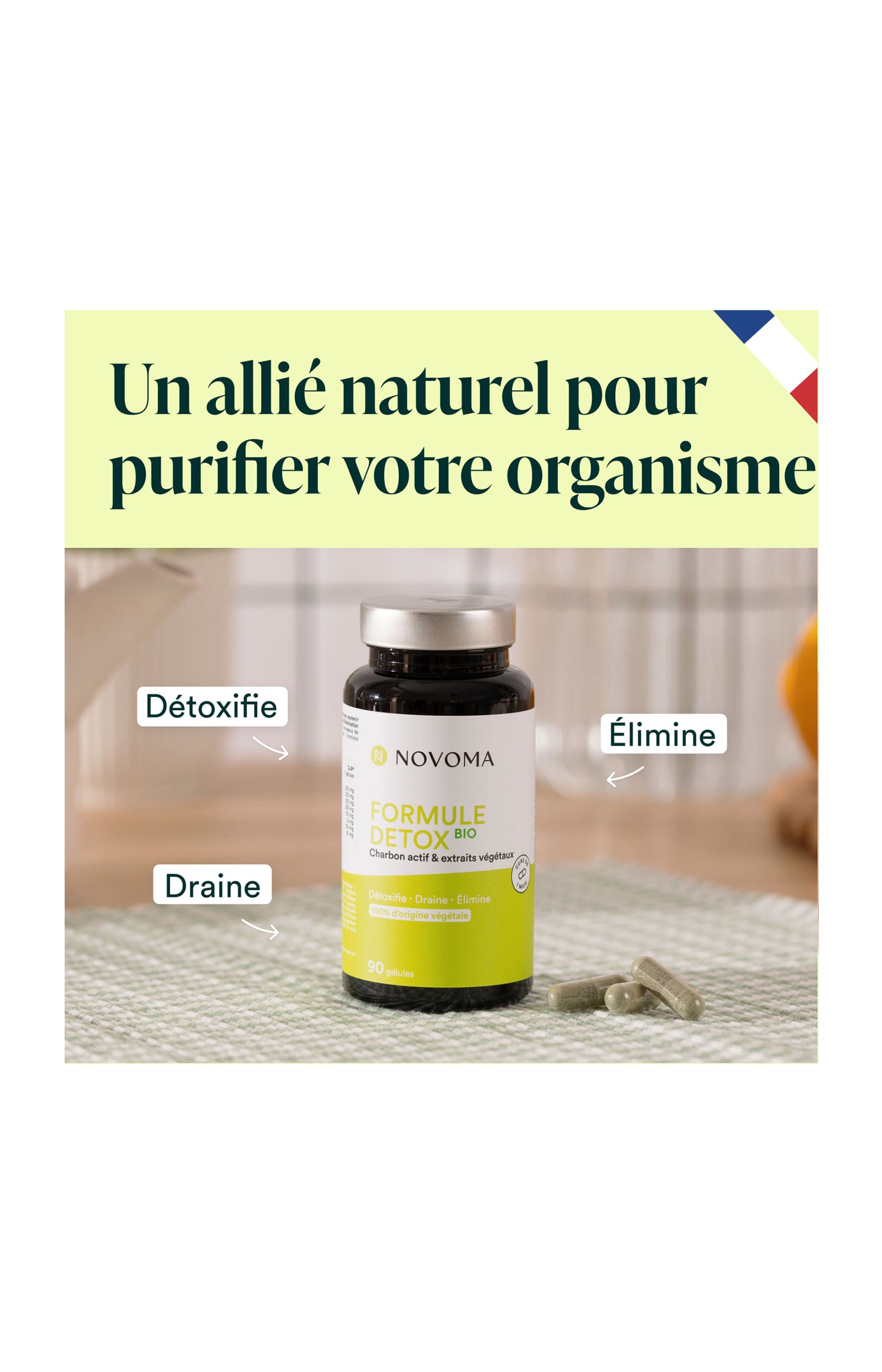 Formule Détox Bio - Charbon actif - 1 mois