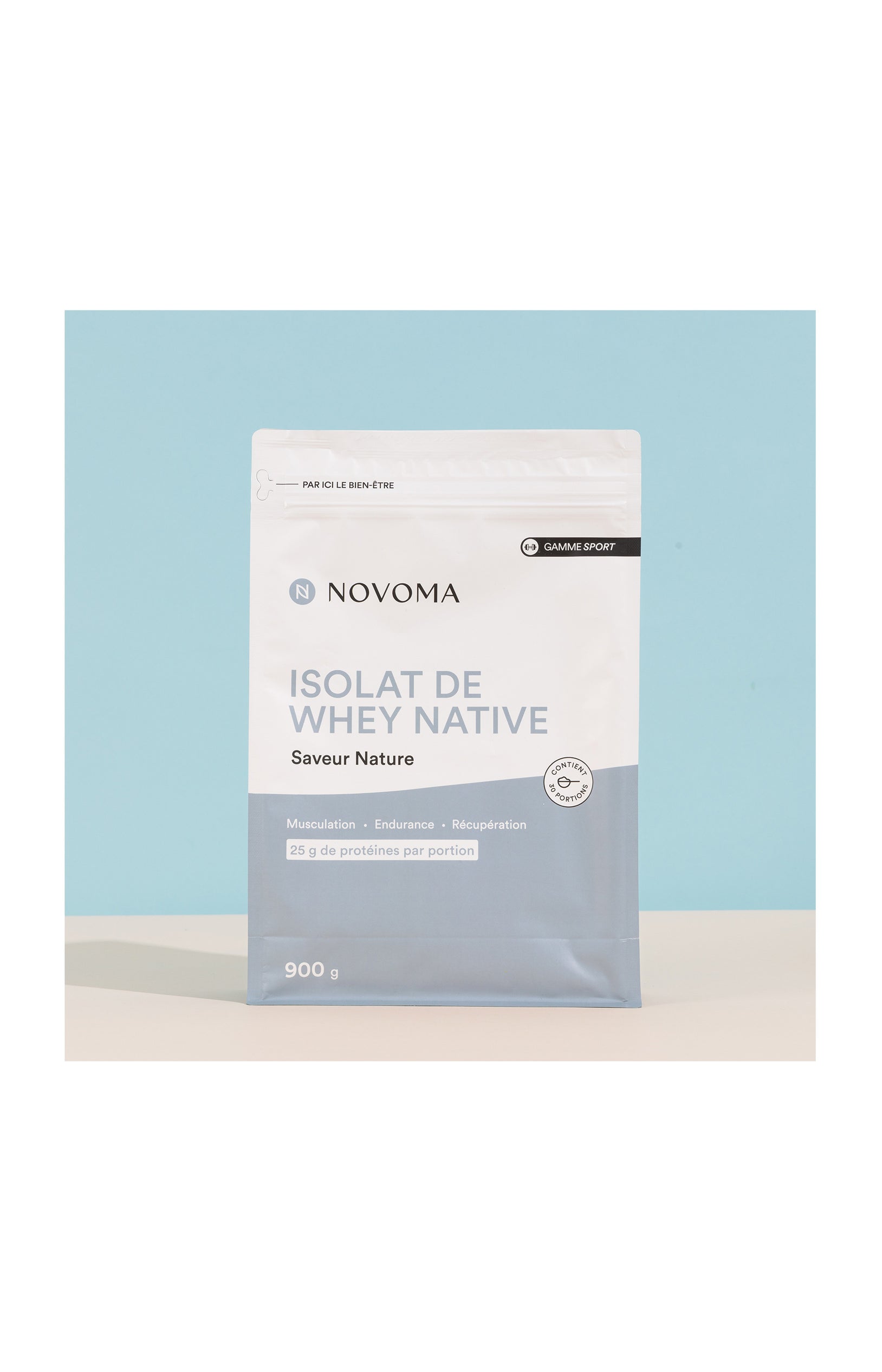 Isolat de Whey Native - Sport - Saveur nature - 3 x 900 g