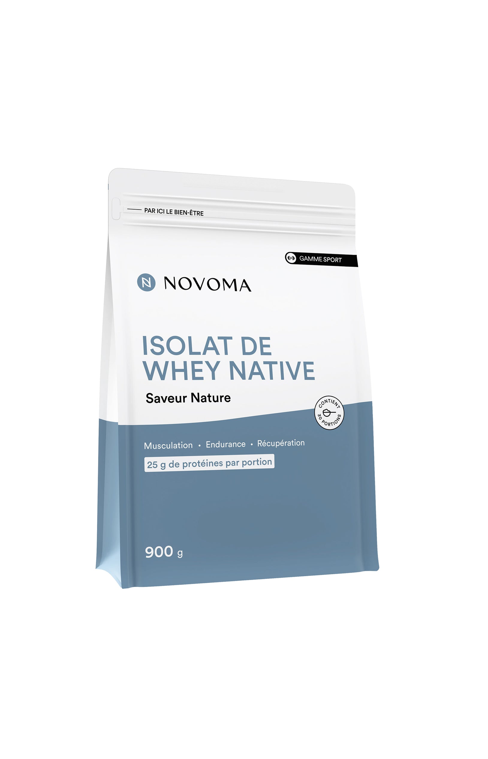 Isolat de Whey Native - Sport - Saveur nature - 3 x 900 g