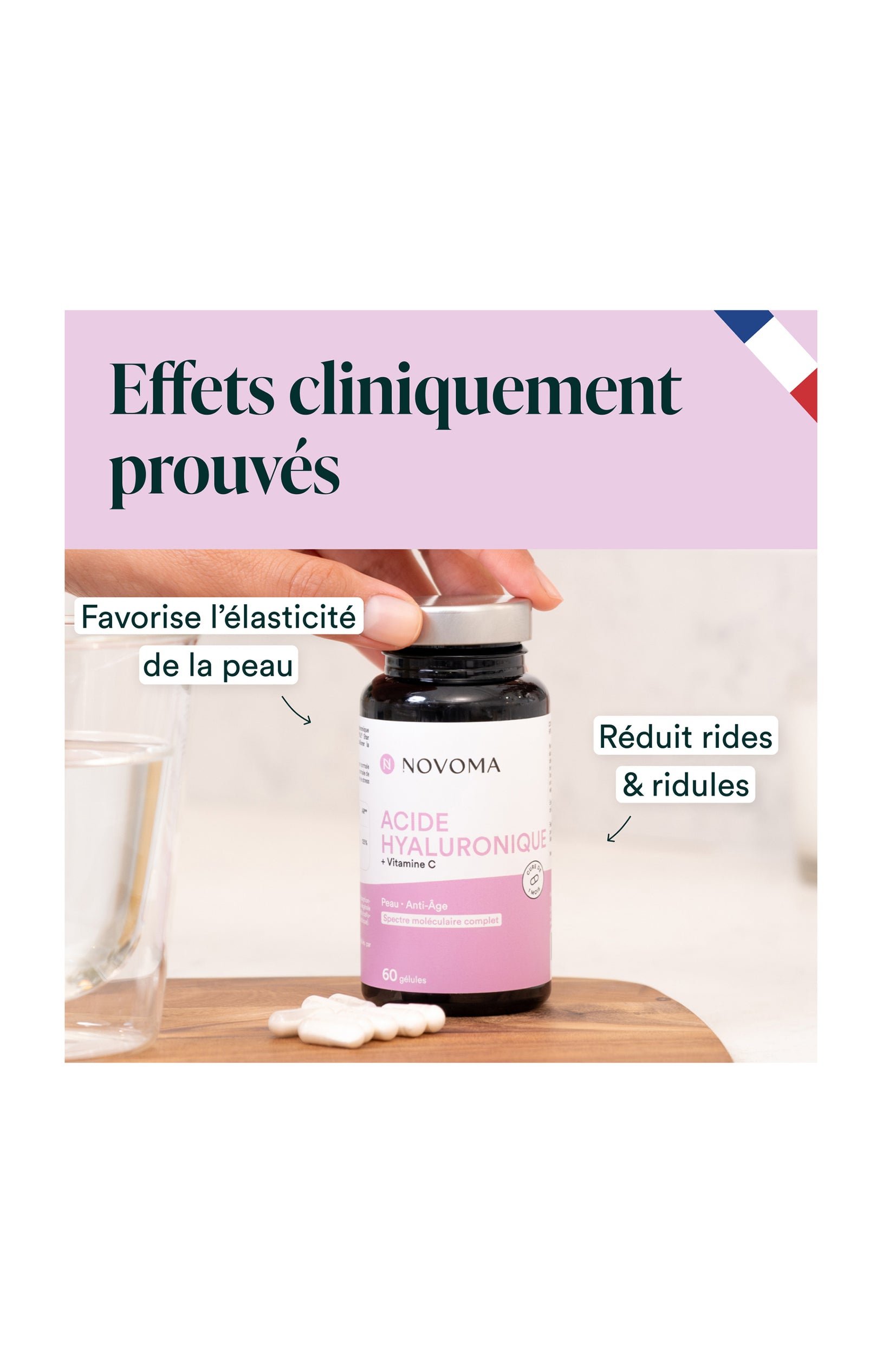 Acide Hyaluronique - Peau & anti âge - 1 mois