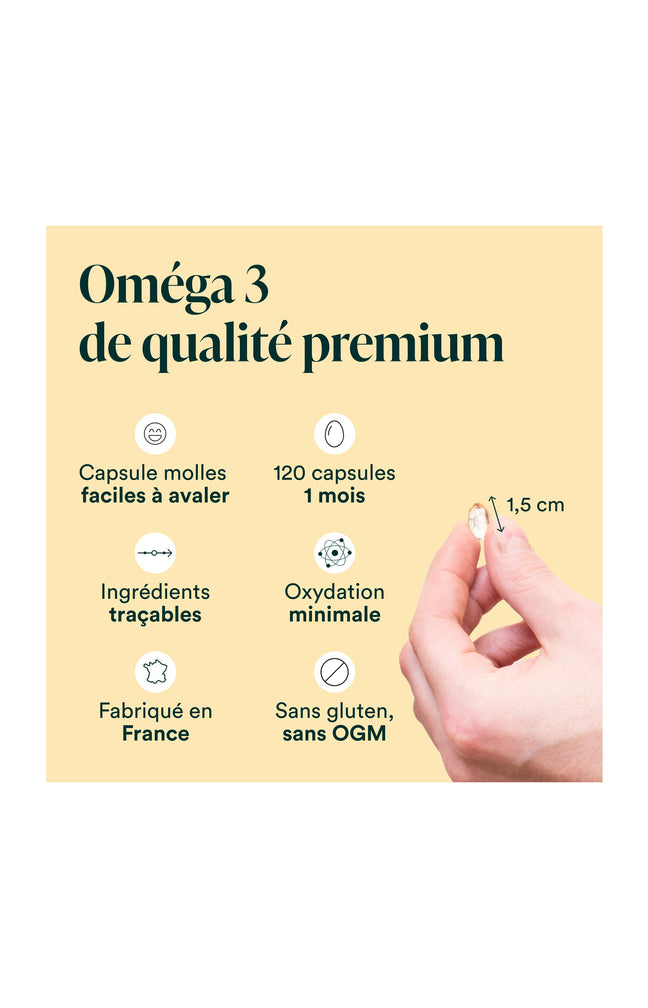Oméga 3 Epax® - Cerveau, vision & cœur - 1 mois