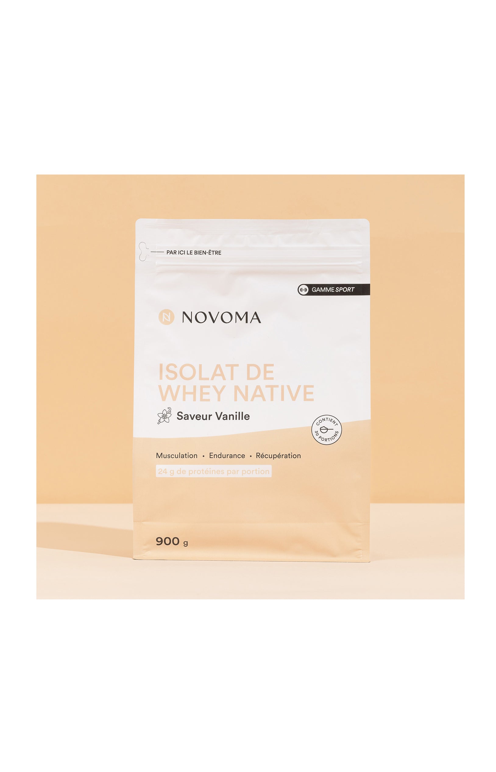 Isolat de Whey Native - Sport - Saveur vanille - 3 x 900 g