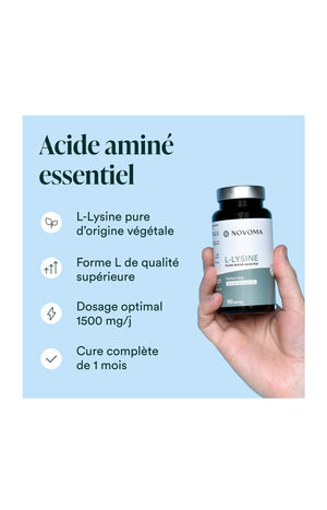 L-Lysine - Acide aminé - 1 mois