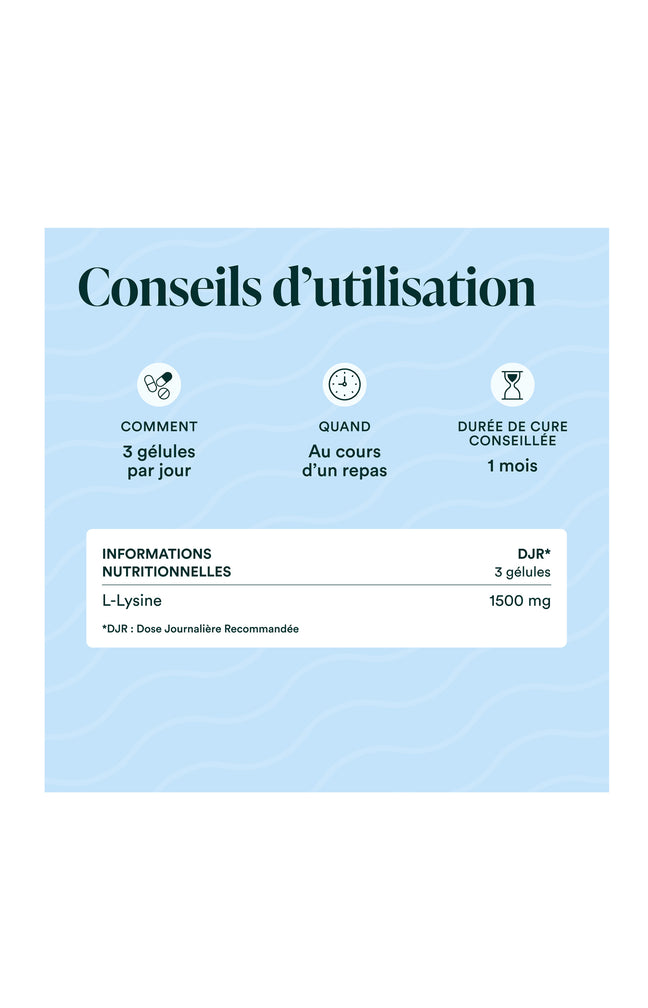L-Lysine - Acide aminé - 1 mois