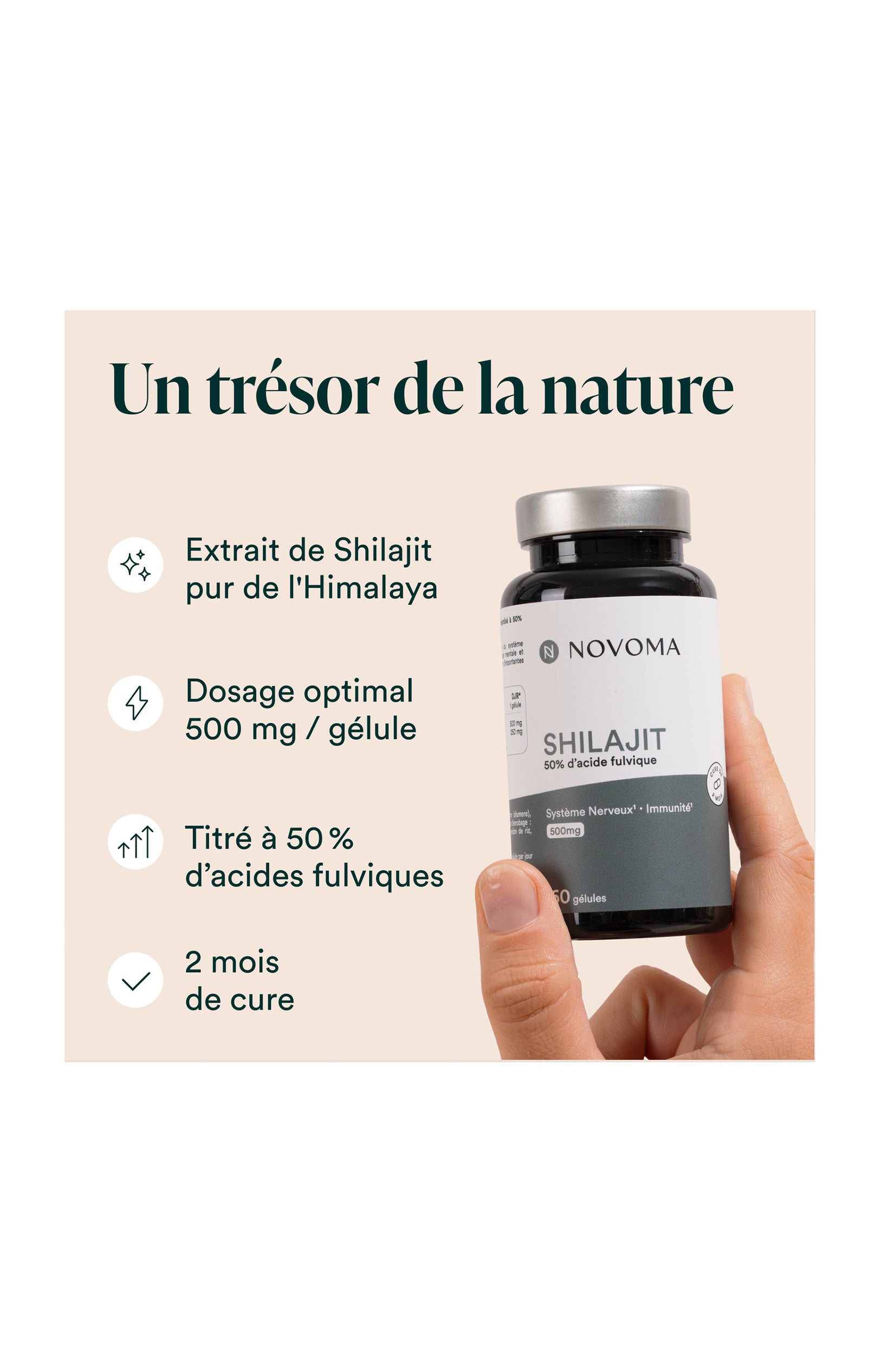 Shilajit - Système nerveux & immunité - 2 mois