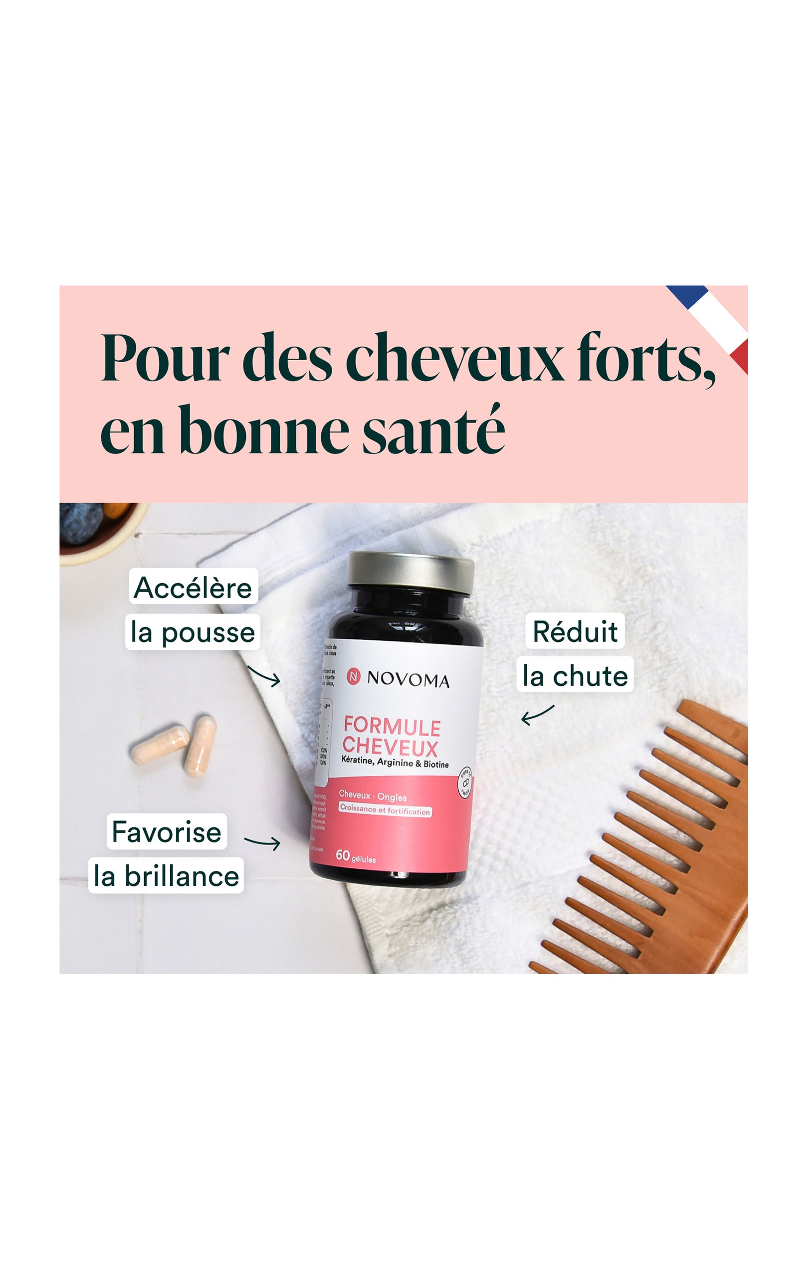 Formule Cheveux - Kératine & biotine - 1 mois