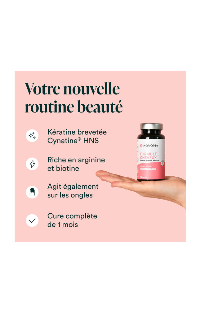 Formule Cheveux - Kératine & biotine - 1 mois