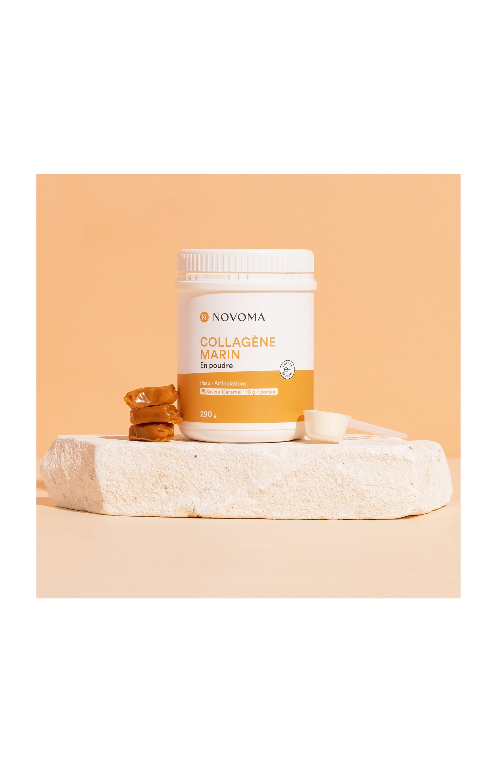 Collagène Marin - Peau & articulations - Saveur caramel - 3 x 28 jours