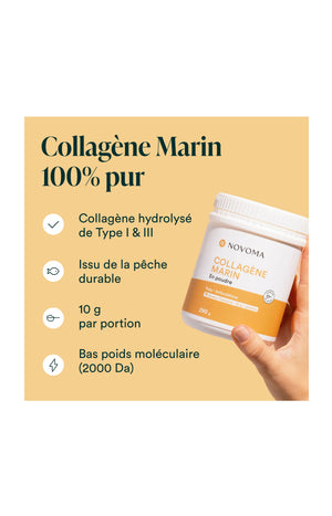 Collagène Marin - Peau & articulations - Saveur caramel - 3 x 28 jours