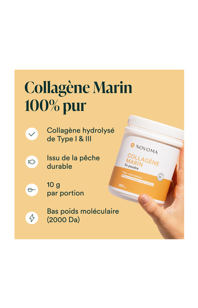 Collagène Marin - Peau & articulations - Saveur caramel - 3 x 28 jours