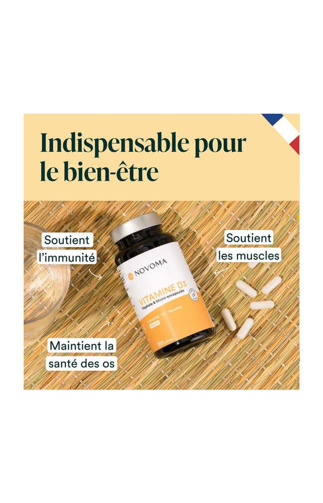 Vitamine D3 - Os & muscles - 2 mois
