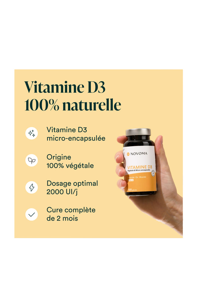 Vitamine D3 - Os & muscles - 2 mois