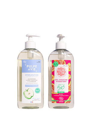 Gel douche hydratant & shampoing doux - 2 x 400 ml