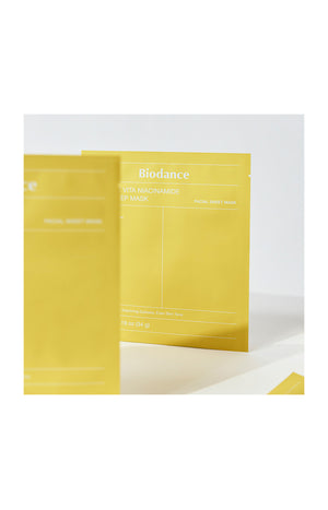 Biodance - Masque illuminateur & unifiant - Niacinamide & glutathion - 4 unités