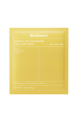 Biodance - Masque illuminateur & unifiant - Niacinamide & glutathion - 4 unités