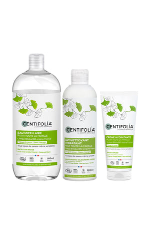 Routine nettoyante & hydratante bio - Ginkgo Biloba - Visage & corps - 3 produits